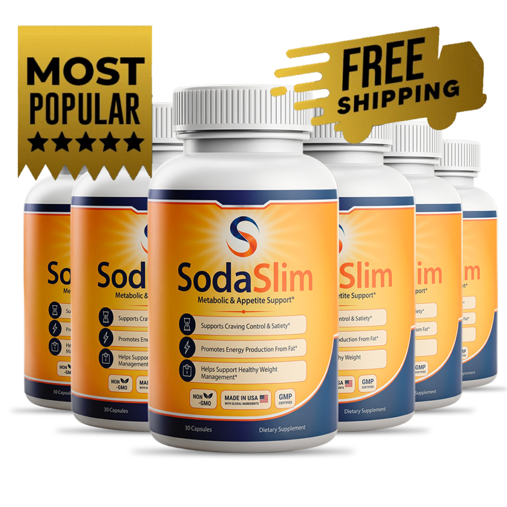 SodaSlim® 6 bottle pack — 180-day metabolic capsule supply